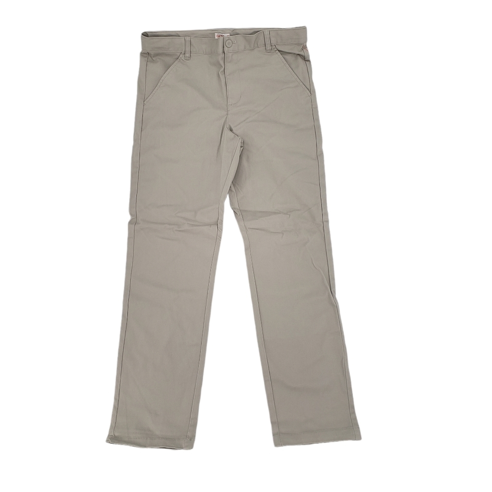 NWT Cat & Jack Boys School Uniform Pants Size 16 Husky Tumbleweed